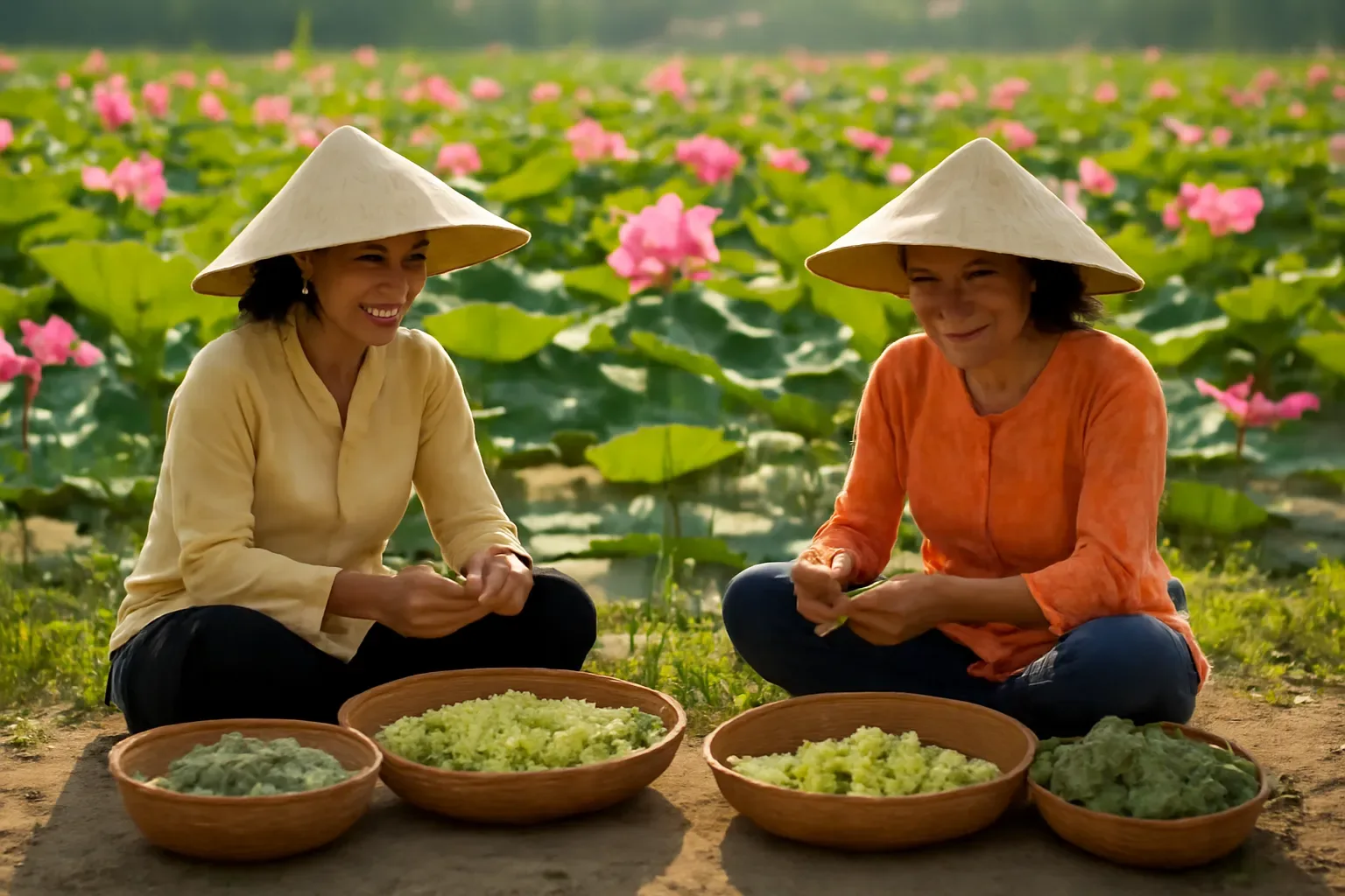 Hạt sen khô: chọn hạt không tẩy trắng, nấu bở mà không sượng