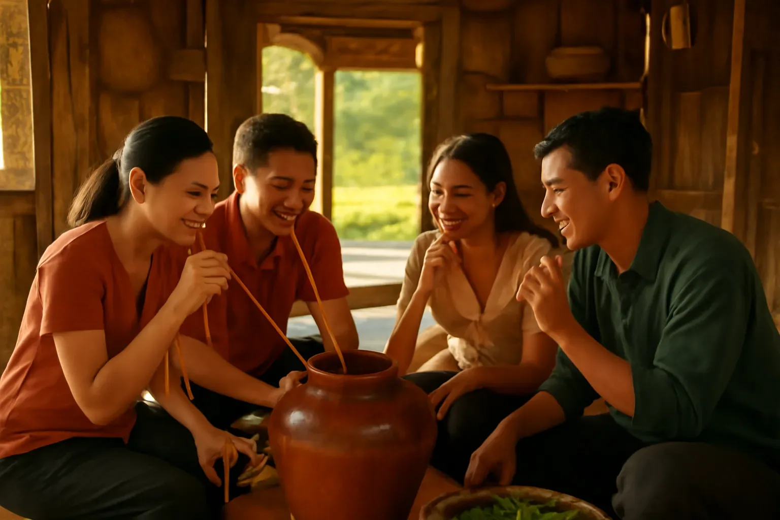 Rượu cần Tây Nguyên và Tây Bắc: cách uống đúng lệ và cách mua mang về