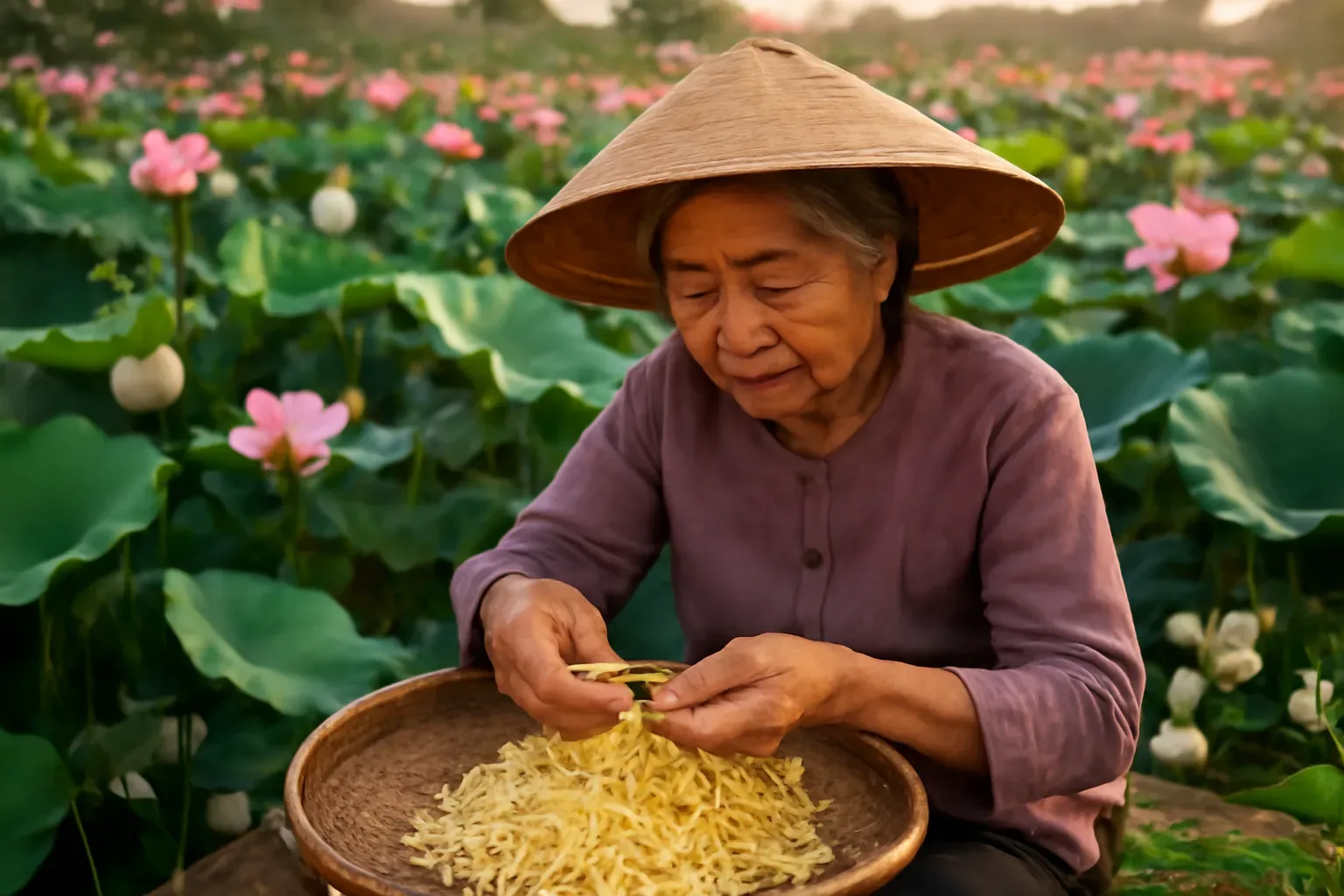 Trà sen Tây Hồ ướp gạo sen: vì sao đắt và cách nhận biết trà ướp thật